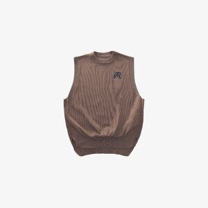 Malbon Golf Knit Sweater Vest (Tan/Brown) ⛳️🤎